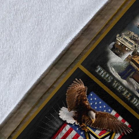 US Army 3D All Over Printed Blanket