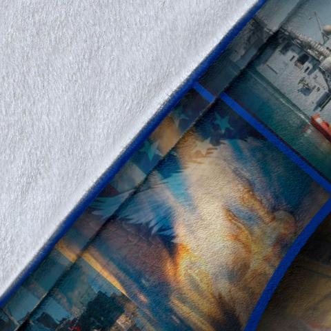 US Navy 3D All Over Printed Blanket
