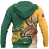 Australia Hoodie Kangaroo Painting Yellow-Apparel-Ocean Hoodie-Hoodie-S-Vibe Cosy™