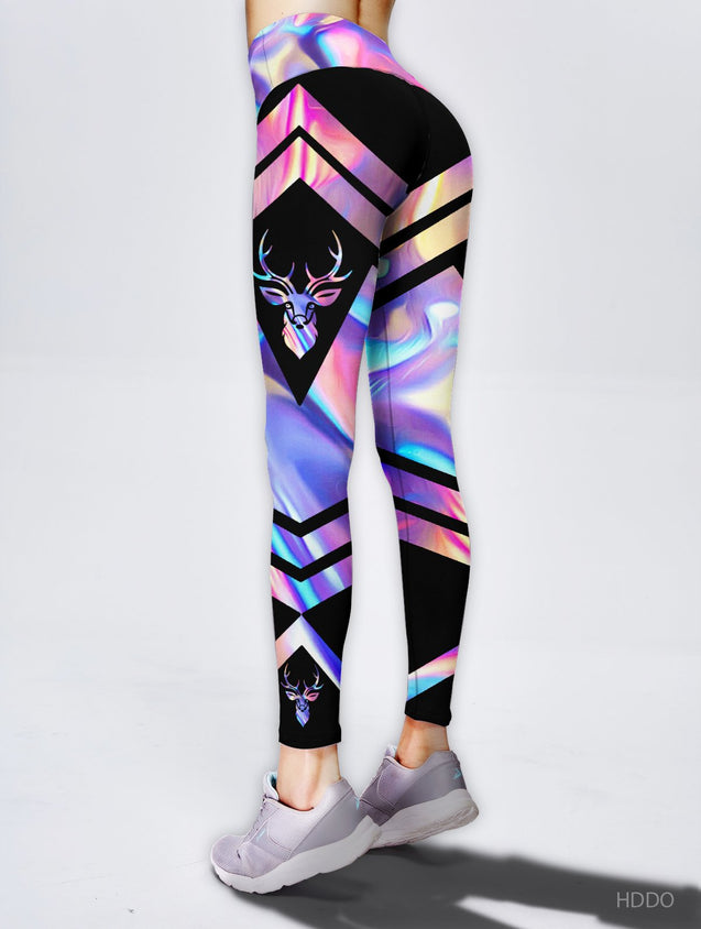 Deer Hologram Combo Tank + Legging TT062034-Apparel-TT-S-S-Vibe Cosy™