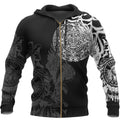 Aztec Tattoo Special-Apparel-HP Arts-Zipped Hoodie-S-Vibe Cosy™