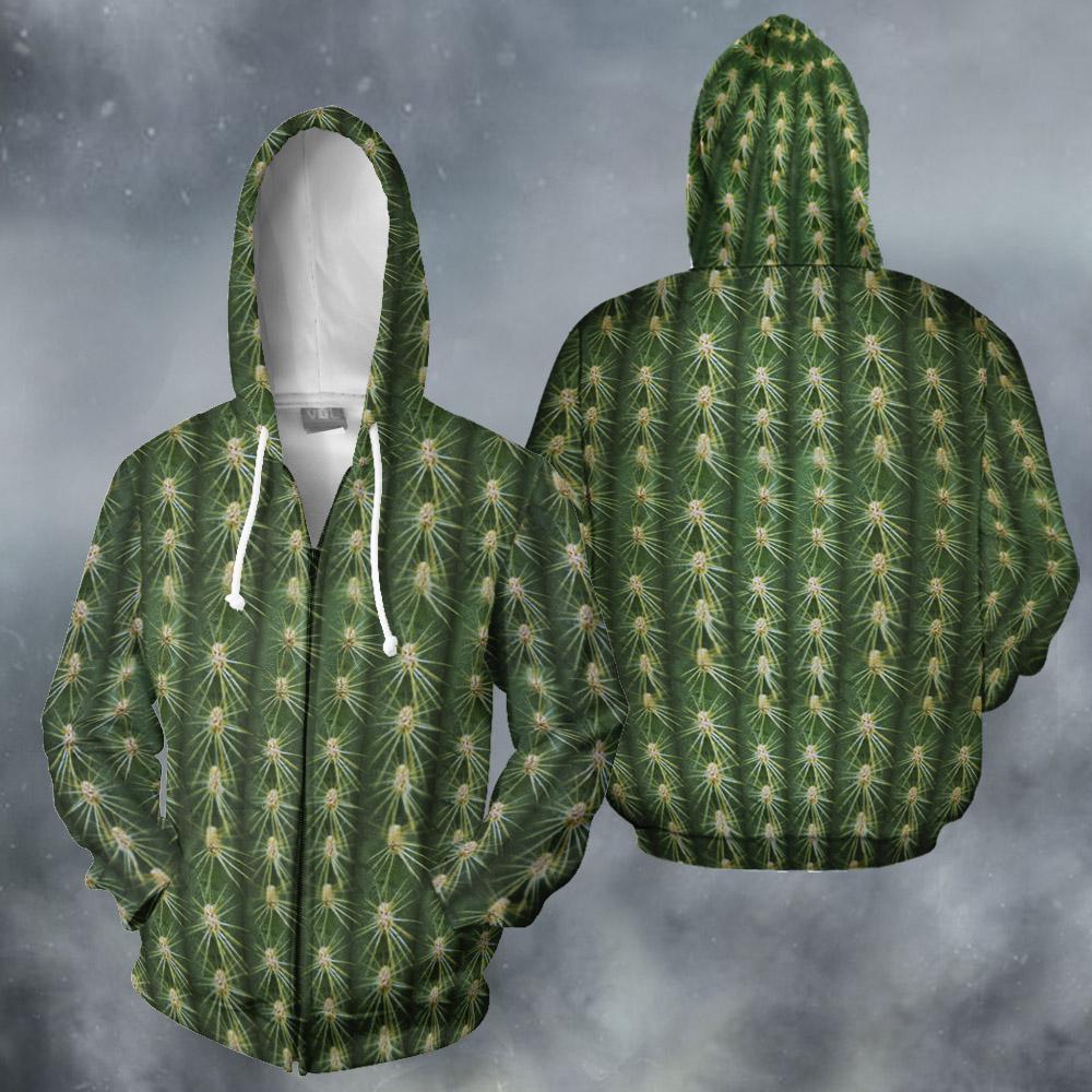 Amazing Cacti Hoodie-Apparel-NTH-Zipped Hoodie-S-Vibe Cosy™