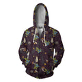 3D All Over Print Mushrooms and Blueberry Shirt-Apparel-NTH-Zipped Hoodie-S-Vibe Cosy™