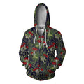 Button Mushrooms Hoodie-Apparel-NTH-Zipped Hoodie-S-Vibe Cosy™