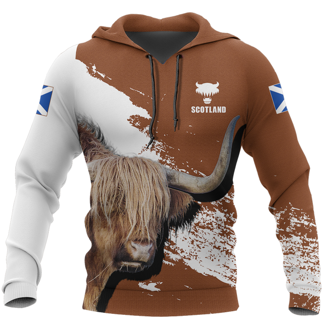 Friendly Highland Cow Hoodie 1-Apparel-LP12-Hoodie-S-Vibe Cosy™