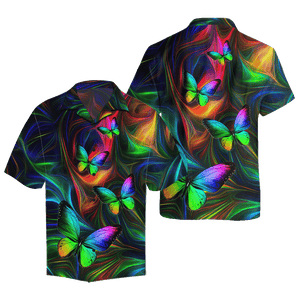 Colorful Butterfly Unisex Hawaii Shirts Pi15102005