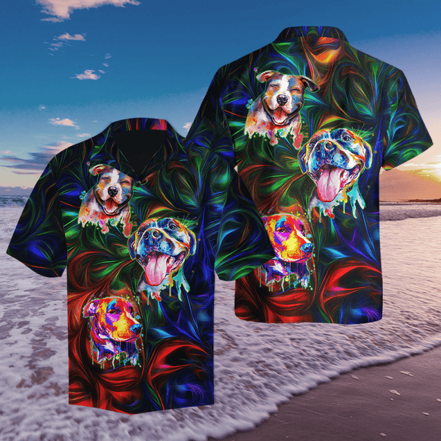 American Pit Bull Terrier Unisex Hawaii Shirts JJW13102005