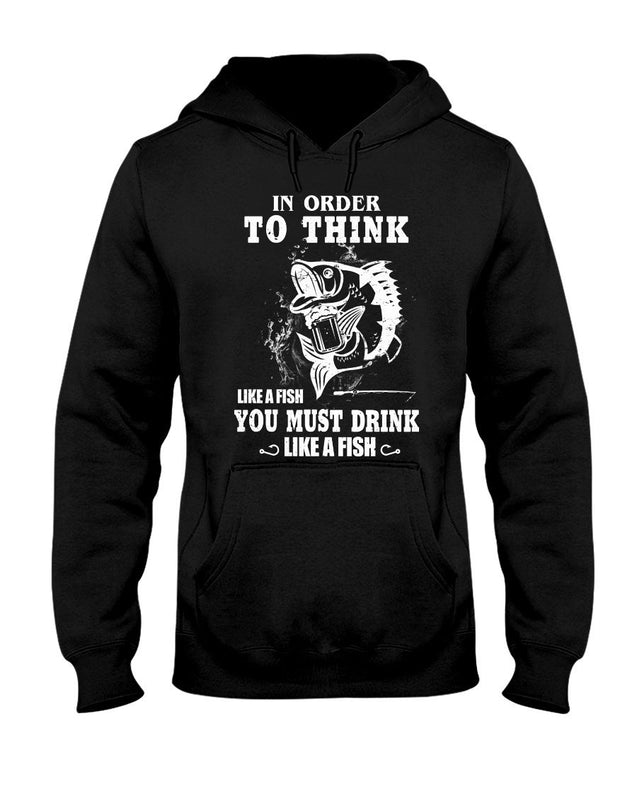 In order to think like a fish you must drink like a fish Shirts HC18502-Apparel-Merchize-Hoodie-S-Vibe Cosy™