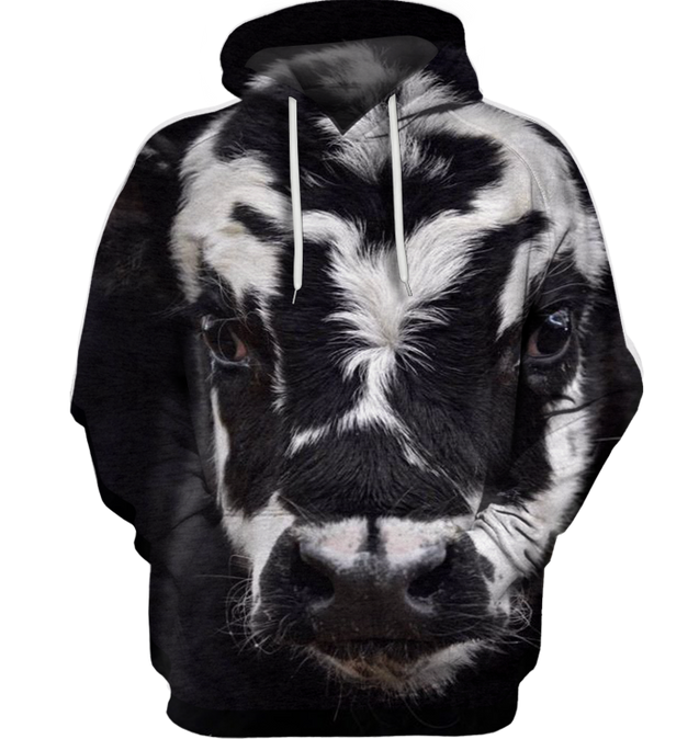 3D All Over Print Heifer Face Shirt-Apparel-6teenth World-Hoodie-S-Vibe Cosy™