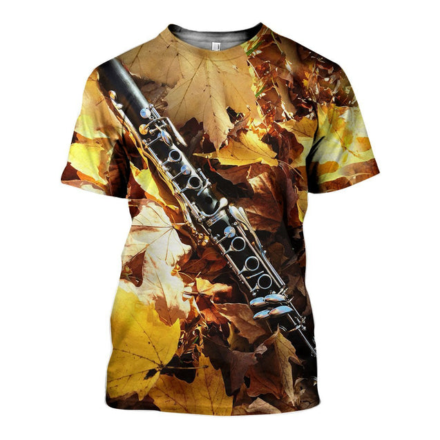 Flute music 3d hoodie shirt for men and women HG4400-Apparel-HG-T-shirt-S-Vibe Cosy™