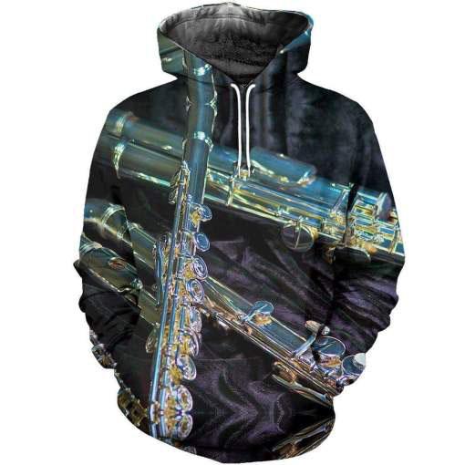 Flute music 3d hoodie shirt for men and women HG4401-Apparel-HG-Hoodie-S-Vibe Cosy™