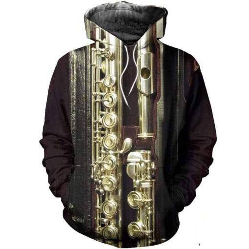 Flute music 3d hoodie shirt for men and women HG4402-Apparel-HG-Hoodie-S-Vibe Cosy™