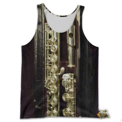 Flute music 3d hoodie shirt for men and women HG4402-Apparel-HG-Men's tank top-S-Vibe Cosy™