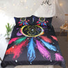 Colorful feathers night moon dreamcatcher bedding set HG61700-HG-US Twin-Vibe Cosy™