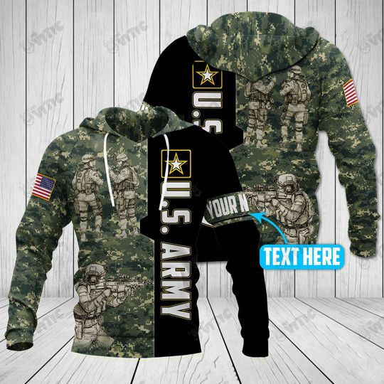 Custom army 3d hoodie shirt for men and women HG62105-Apparel-HG-Zip hoodie-S-Vibe Cosy™