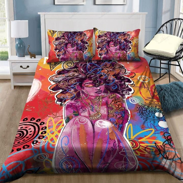 Africa beautiful black girl bedding set HG63011-HG-US Twin-Vibe Cosy™