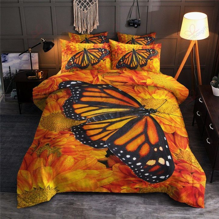 Butterfly sunflower bedding set HG71111-HG-US Twin-Vibe Cosy™