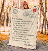 To my daughter - I love you message blanket HG7901-HG-XLARGE-Vibe Cosy™