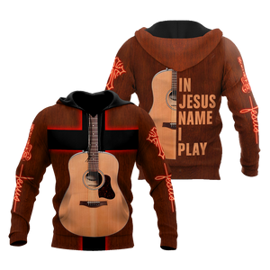 Guitar In Jesus Name I Play 3D Printed Unisex Shirts TN