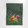 Hawaii Hibicus Quilt Blanket - AH - J4-QUILT BLANKETS-PodEz-Twin-White-100% Cotton-Vibe Cosy™