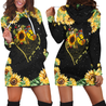 You Are My Sunshine Butterfly Hoodie Dress Women JJW25082004