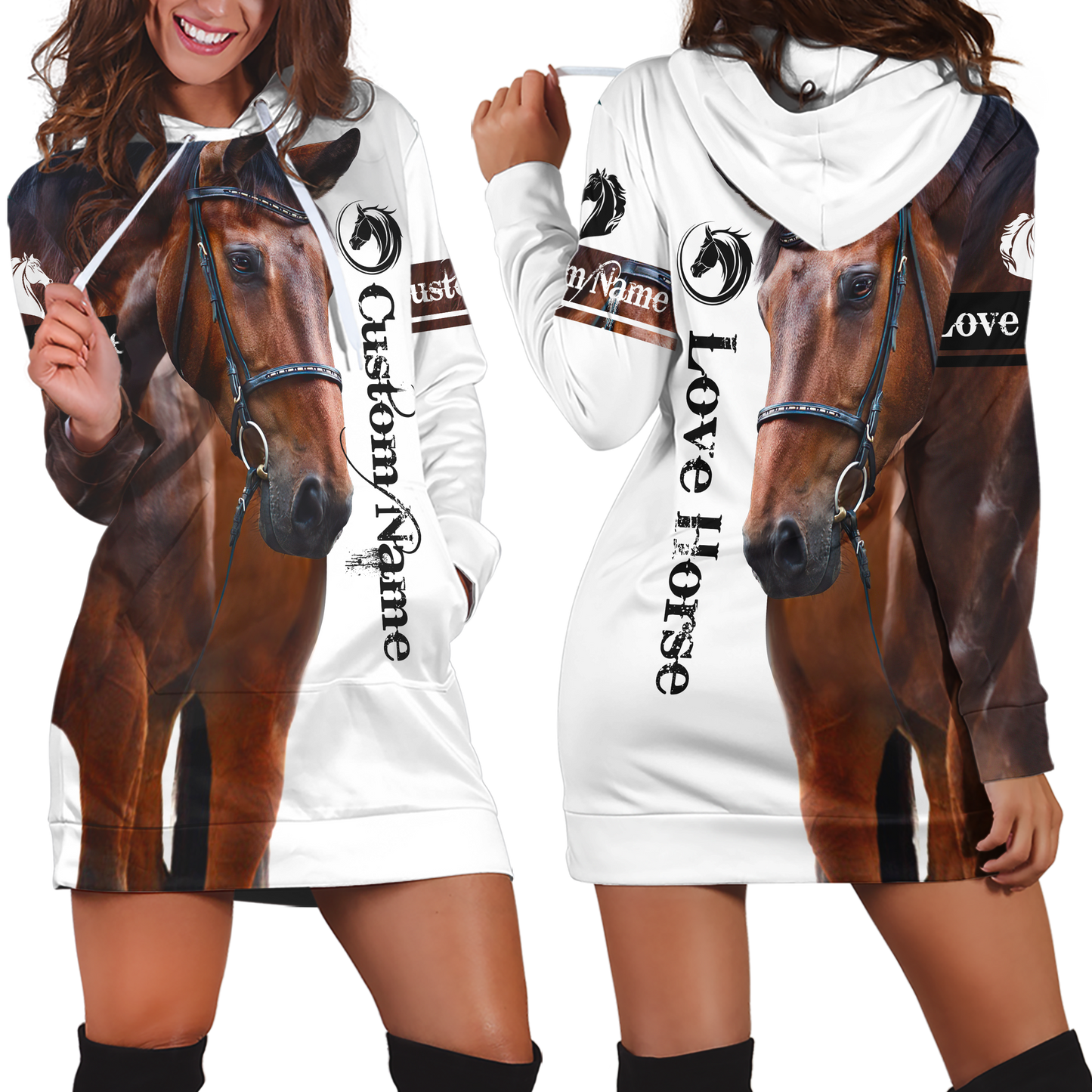 Love Horse 3D All Over Printed Shirts TR1311205