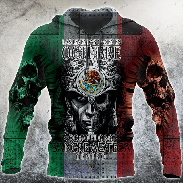 3D All Over Aztec Warrior Mexican 10 Hoodie-Apparel-HP Arts-Hoodie-S-Vibe Cosy™