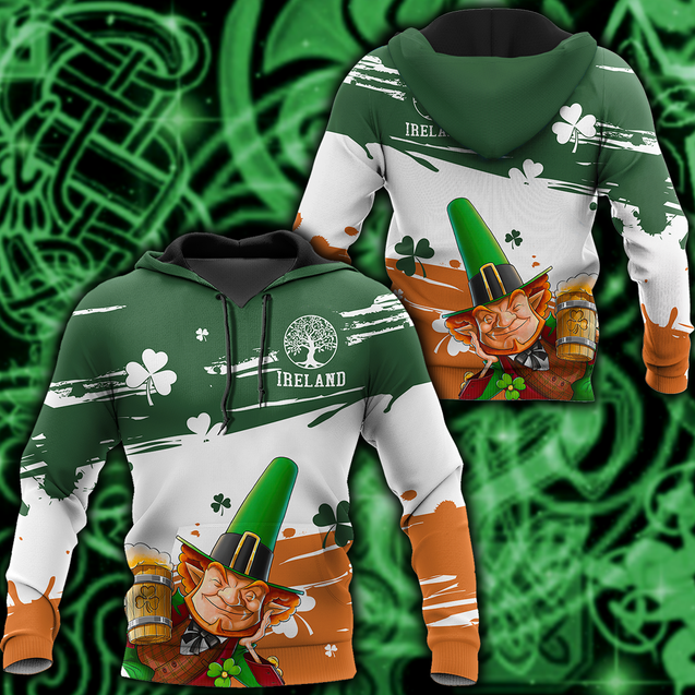 Irish St.Patrick day 3d hoodie shirt for men and women DD11112017