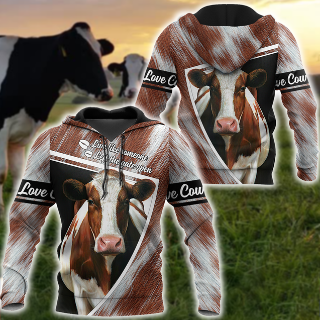 Cow 3d hoodie shirt for men and women DD11182001