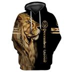 December Lion Queen 3D All Over Printed Shirt for Women