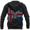 Iceland Vikings Tattoo All Over Hoodie Red-Apparel-HP Arts-Hoodie-S-Vibe Cosy™