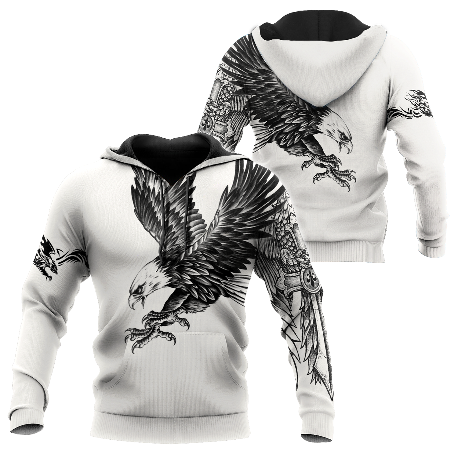 Eagle Tatoo Hoodie 3D All Over Printed Shirts For Men Pi15072003-Apparel-LAM-Hoodie-S-Vibe Cosy™