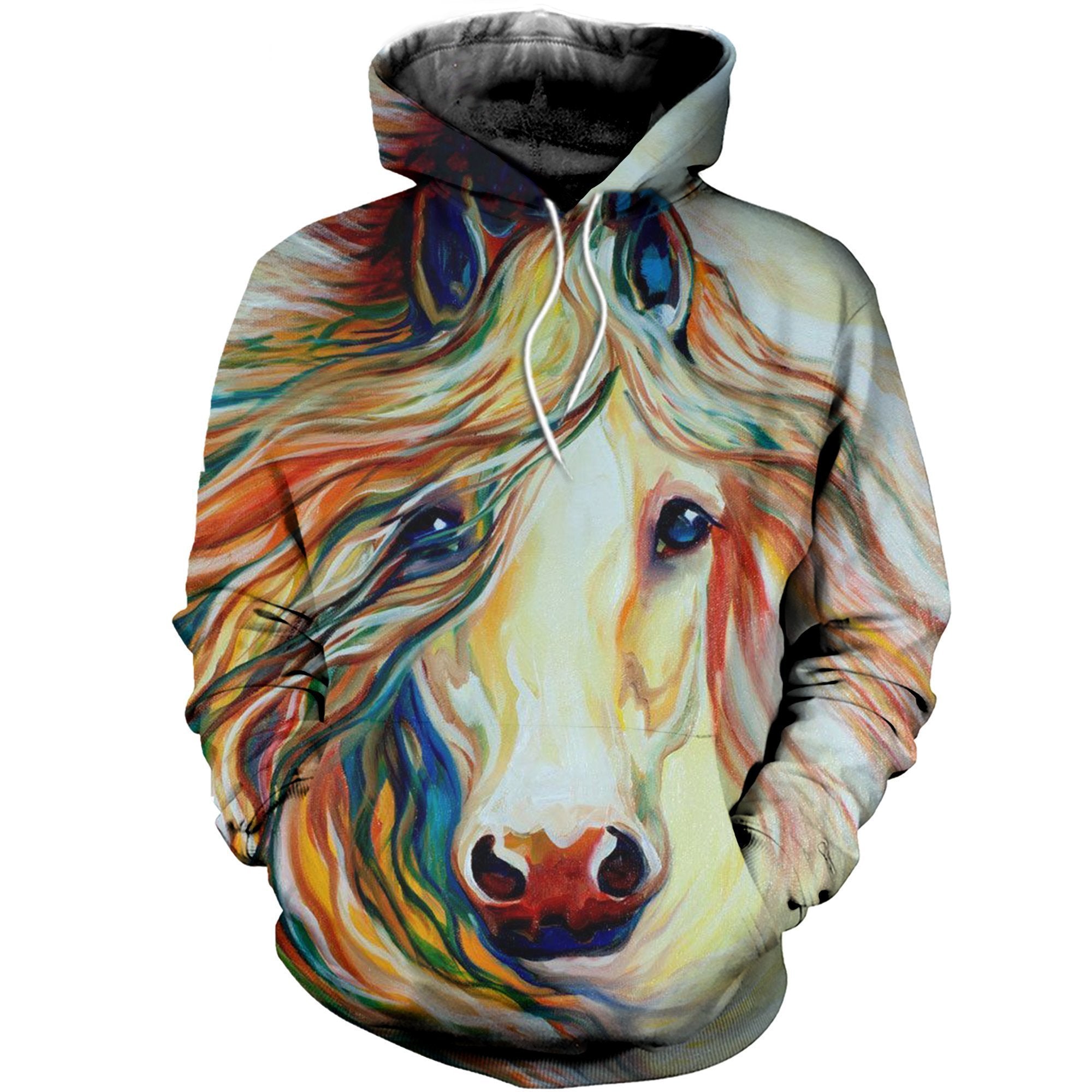 3D All Over Printed Beautiful Art Horse Clothes-Apparel-HP Arts-Hoodie-S-Vibe Cosy™