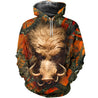 3D Printed Orange Camo Boar Hunting Clothes-Apparel-HP Arts-Hoodie-S-Vibe Cosy™