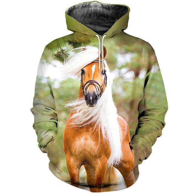 3D All Over Printed Horse Haflinger Shirts-Apparel-HP Arts-Hoodie-S-Vibe Cosy™