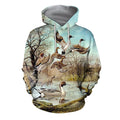 3D All Over Printed Duck Shirts And Shorts-Apparel-6teenth World-Hoodie-S-Vibe Cosy™