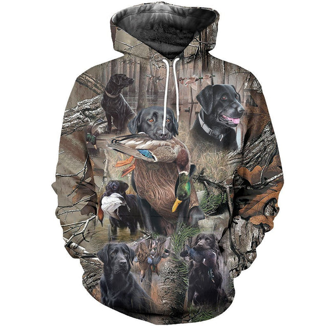 3D All Over Printed Labrador Retriever Hunting Dog Camo Art-Apparel-HP Arts-Hoodie-S-Vibe Cosy™