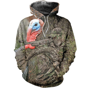 3D Printed Turkey Hunting Art Clothes NM-Apparel-NM-Hoodie-S-Vibe Cosy™