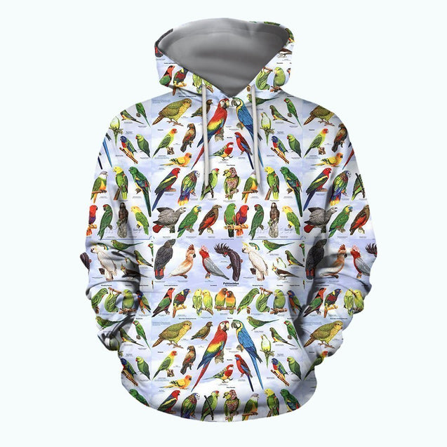 3D All Over Printed Parrots Shirts-Apparel-6teenth World-Hoodie-S-Vibe Cosy™