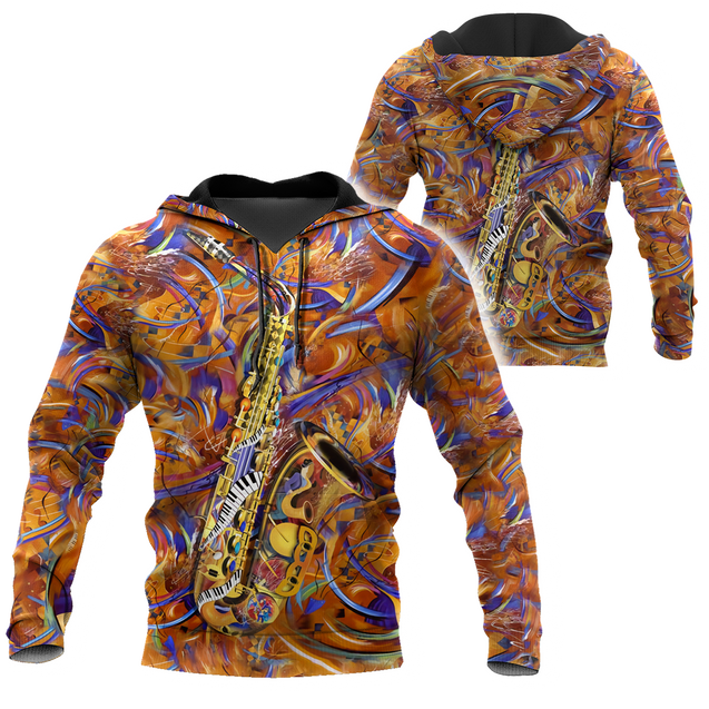 Saxophone music 3d hoodie shirt for men and women HG1144-Apparel-HG-Zip hoodie-S-Vibe Cosy™