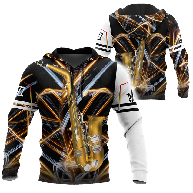 Saxophone music 3d hoodie shirt for men and women HG1141-Apparel-HG-Zip hoodie-S-Vibe Cosy™