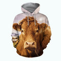 3D All Over Printed Cow-Apparel-HP Arts-Hoodie-S-Vibe Cosy™