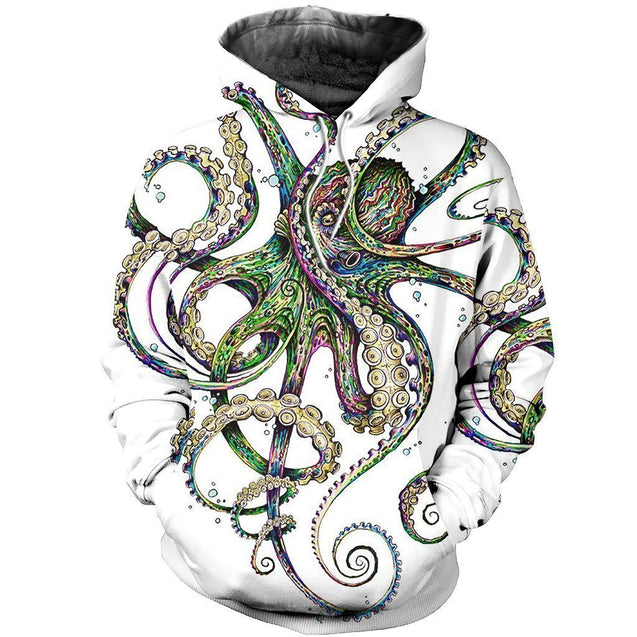 3D All Over Printed Octopsychedelia Shirts and Shorts-Apparel-HP Arts-Hoodie-S-Vibe Cosy™