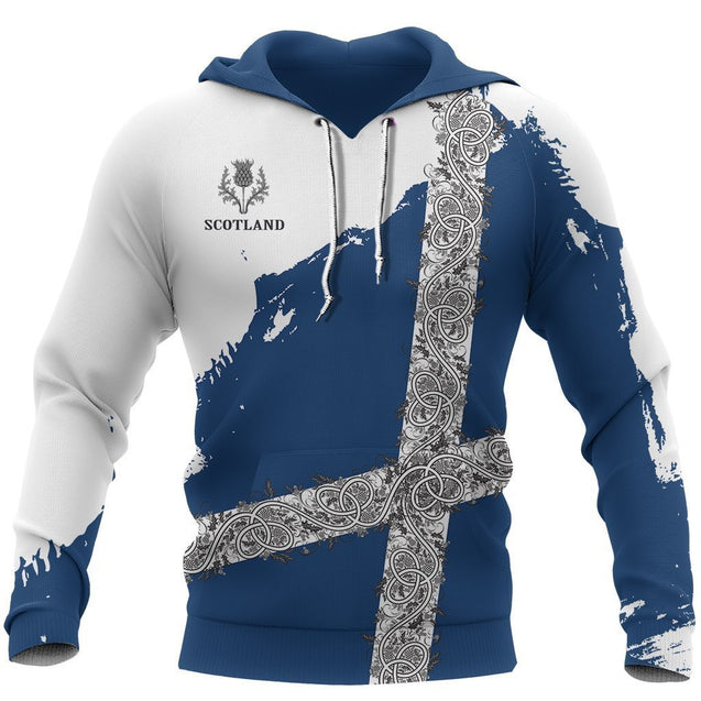 Scotland Celtic And Thistle Hoodie NNK 1505-Apparel-PL8386-Hoodie-S-Vibe Cosy™