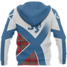 Scottish Flag Tartan Hoodie NNK 1522-Apparel-PL8386-Zip Hoodie-S-Vibe Cosy™
