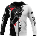 Vikings Odin 3D All Over Printed Shirts For Men and Women-Apparel-HP Arts-ZIPPED HOODIE-S-Vibe Cosy™
