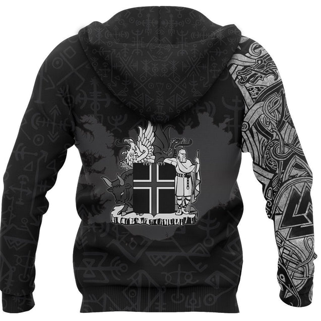 Icelandic Horse Hoodie Viking Style-Apparel-HP Arts-Hoodie-S-Vibe Cosy™