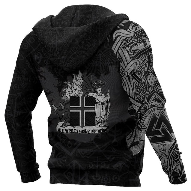 Icelandic Horse Hoodie Viking Style-Apparel-HP Arts-Hoodie-S-Vibe Cosy™