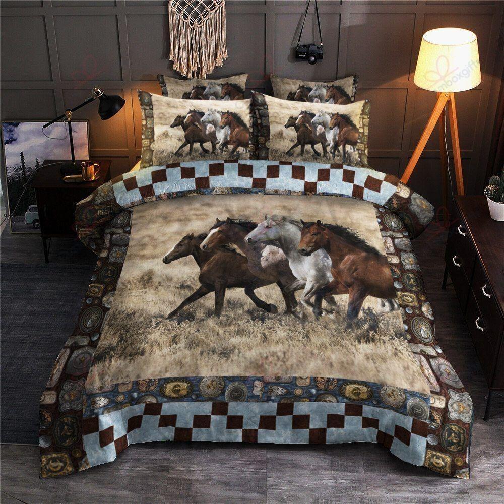 Horse Family Bedding Set TA0621201-Quilt-TA-Twin-Vibe Cosy™