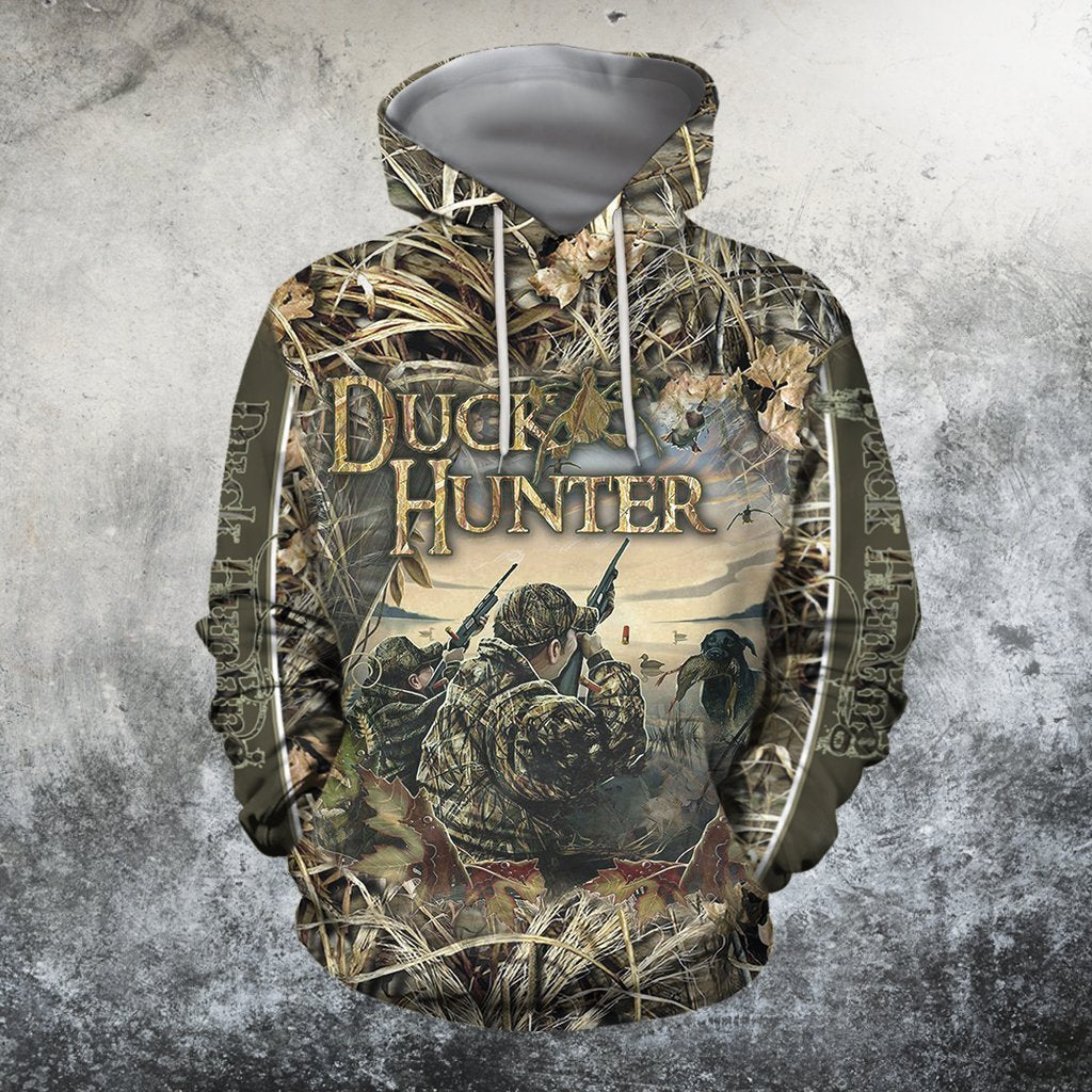 3D All Over Printed Duck Hunter Hoodie-Apparel-HP Arts-Hoodie-S-Vibe Cosy™